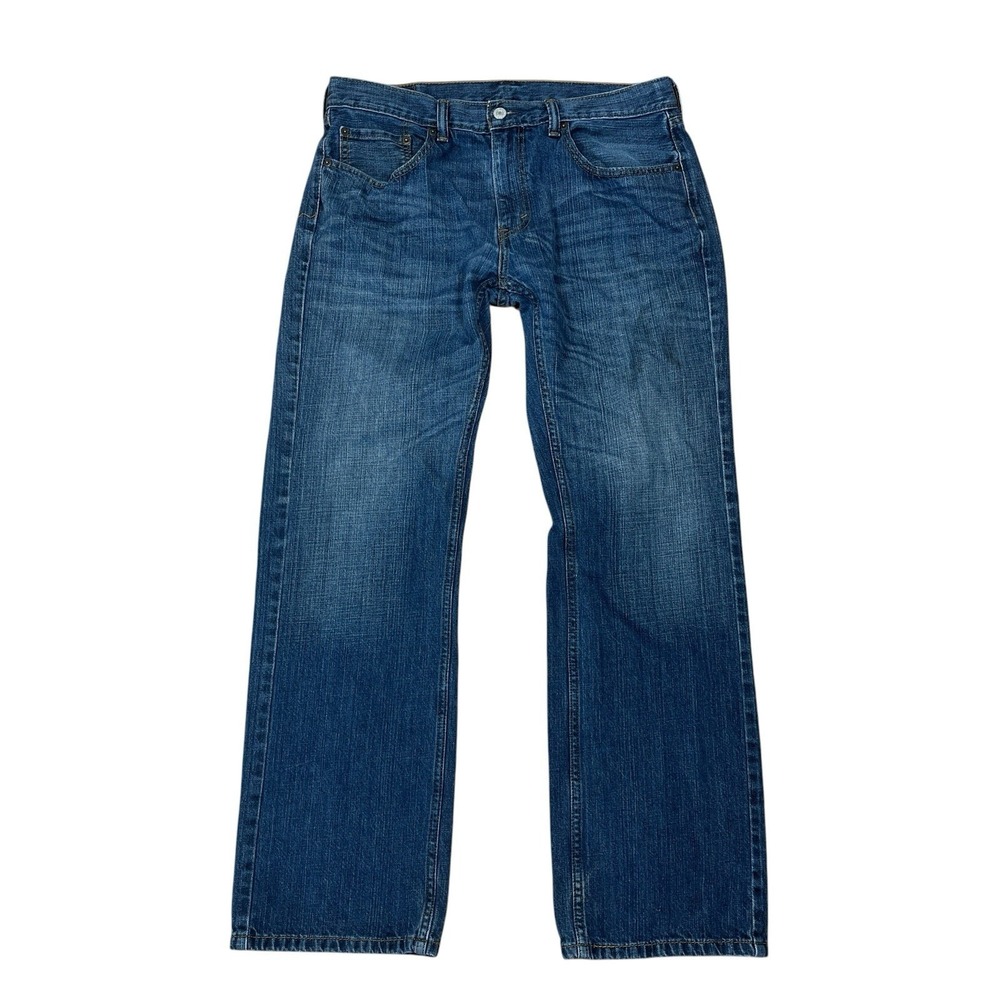 Levis 559 Relaxed Straight Jeans Mens 34x32 Medium‎ Wash 100% Cotton Denim